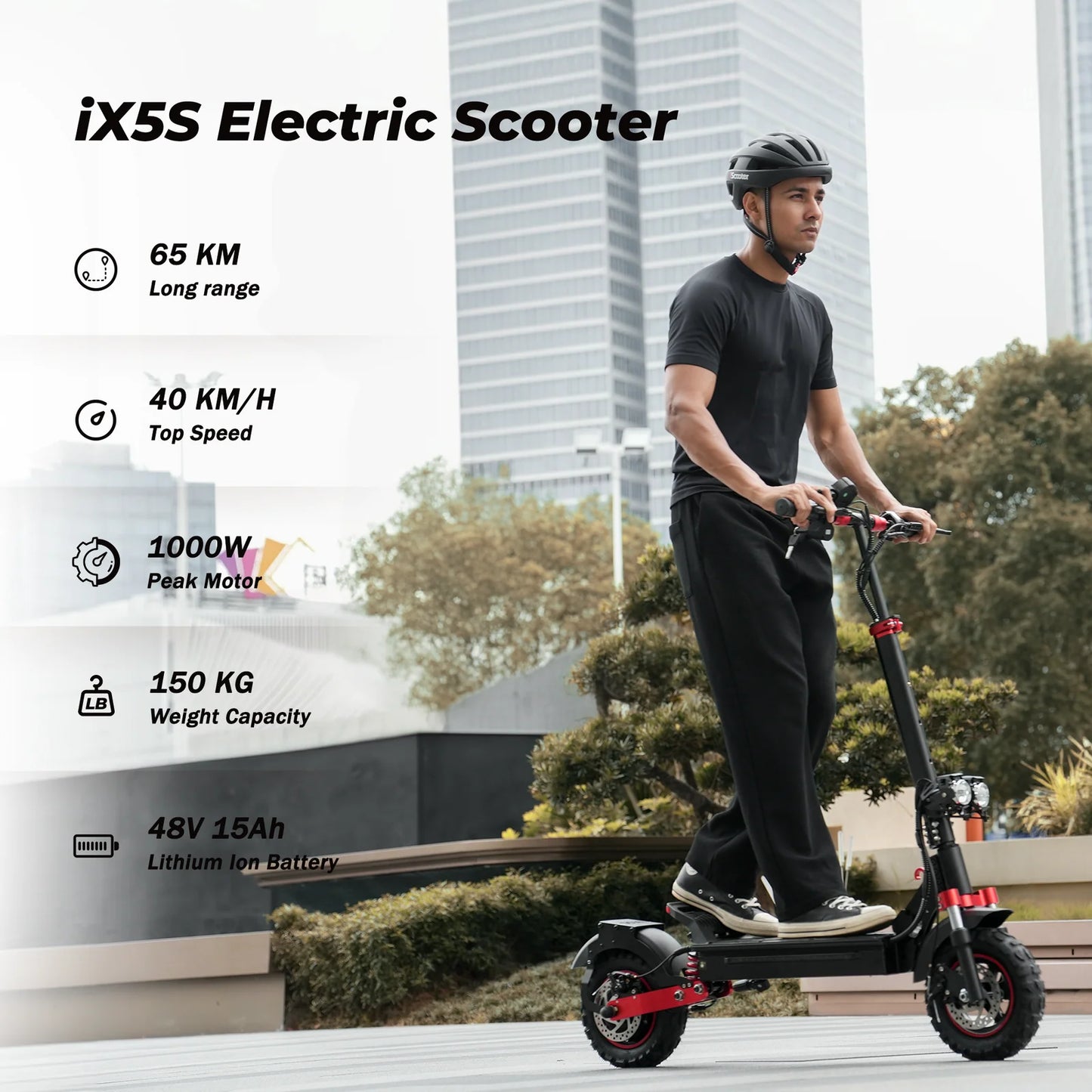iScooter iX5S 1000W Off Road Electric Scooter