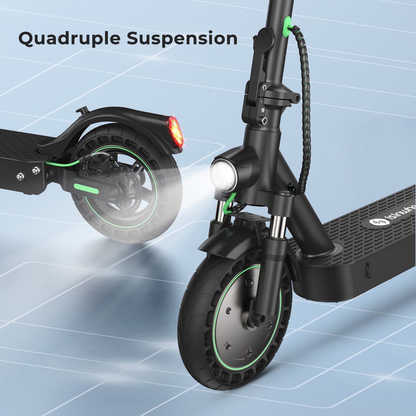 isinwheel S9 Max 500W Upgraded Electric Scooter