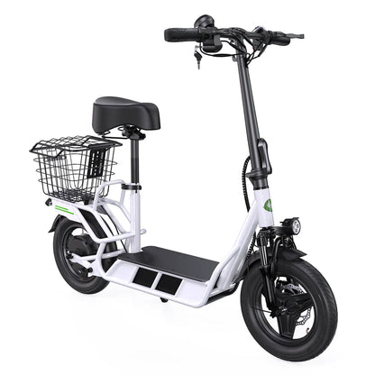isinwheel Hyper X Electric Scooter with Seat & Basket 700W