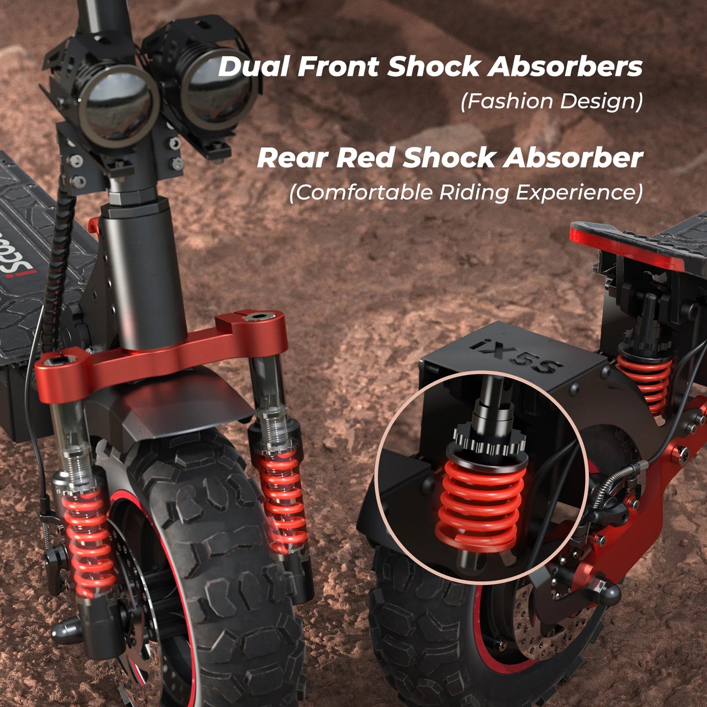 iScooter iX5S 1000W Off Road Electric Scooter