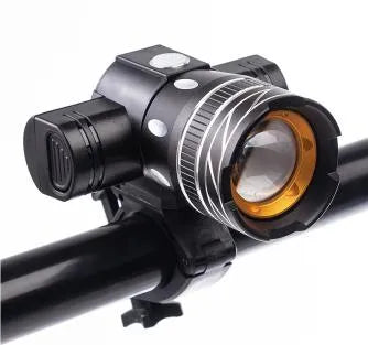 Front Headlight USB rechargeable with adjustable focal point