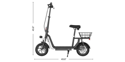 iScooter i12 Electric Scooter with Seat for Adults